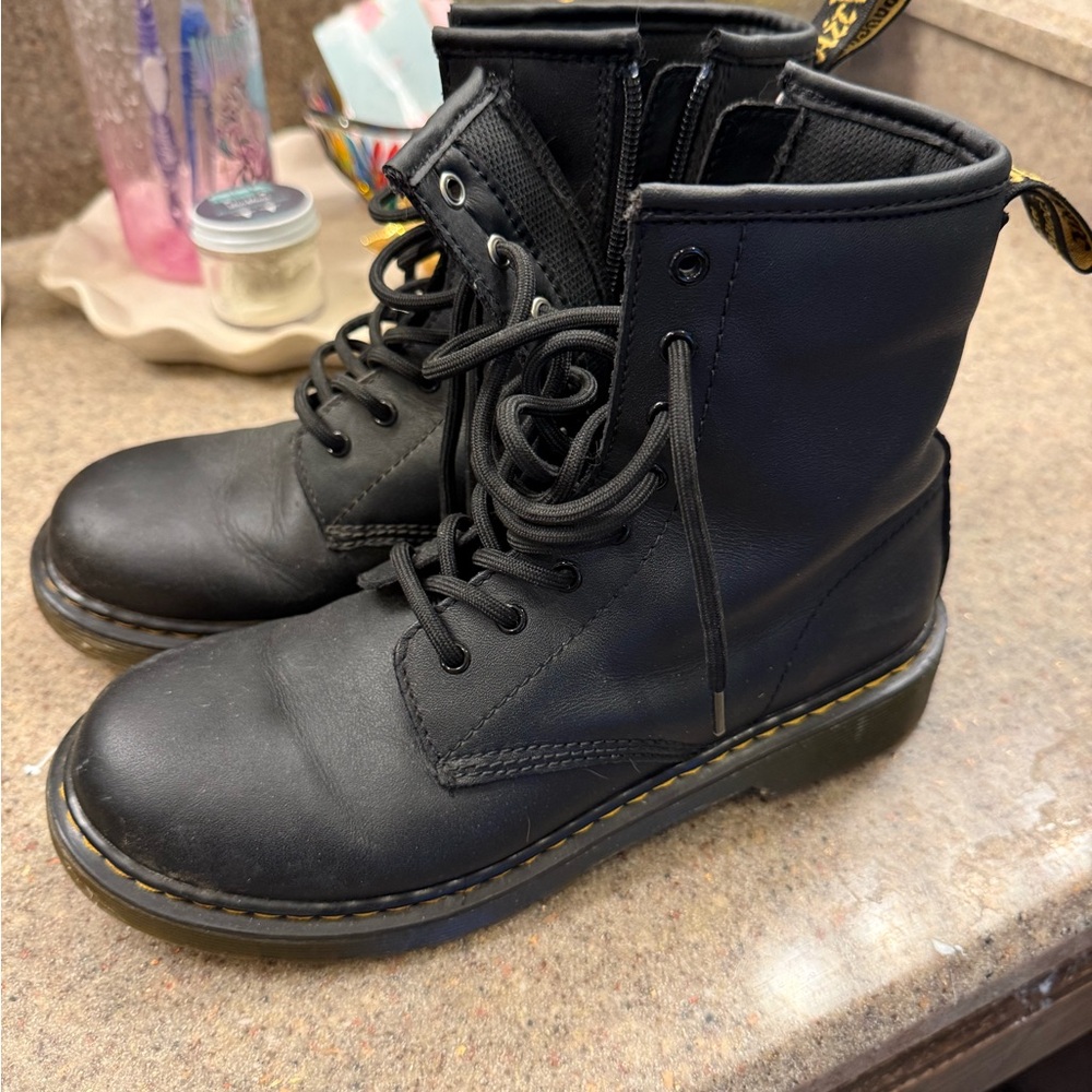Dr. Martens Black Kids Boots